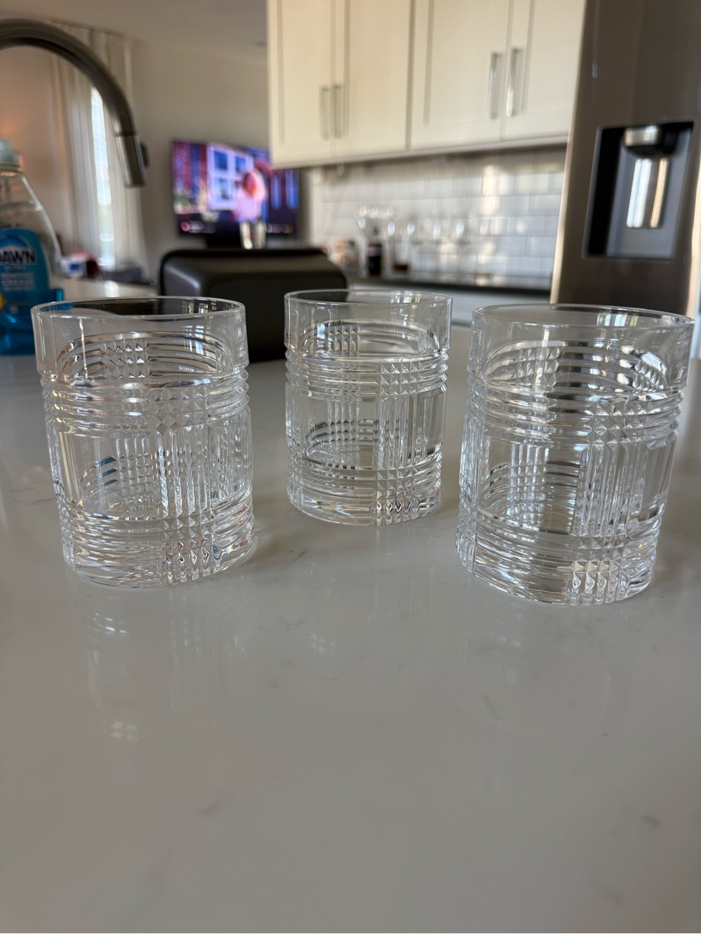 Ralph Lauren Patterned Glass Tumbler Set — 3 Pack